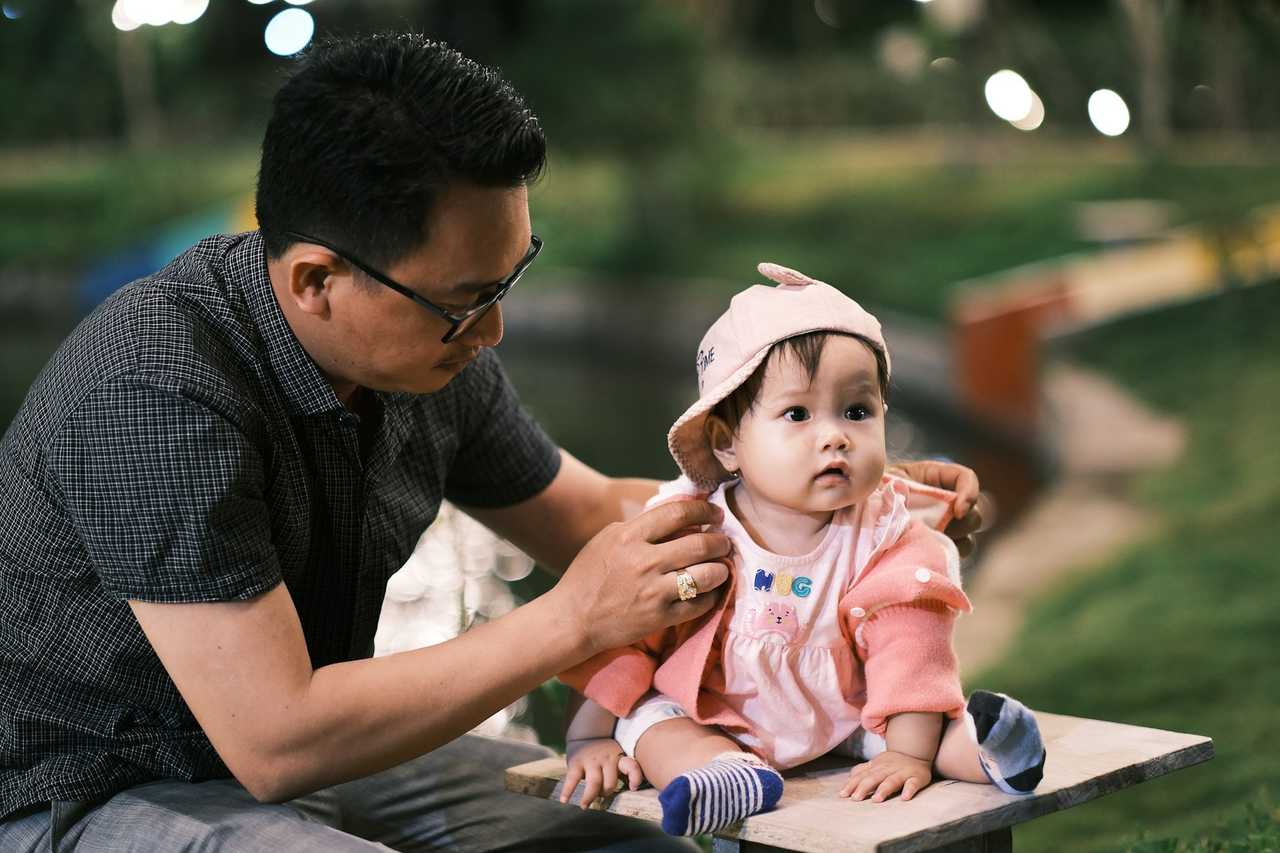 father and baby daughter in the park for daughter quotes